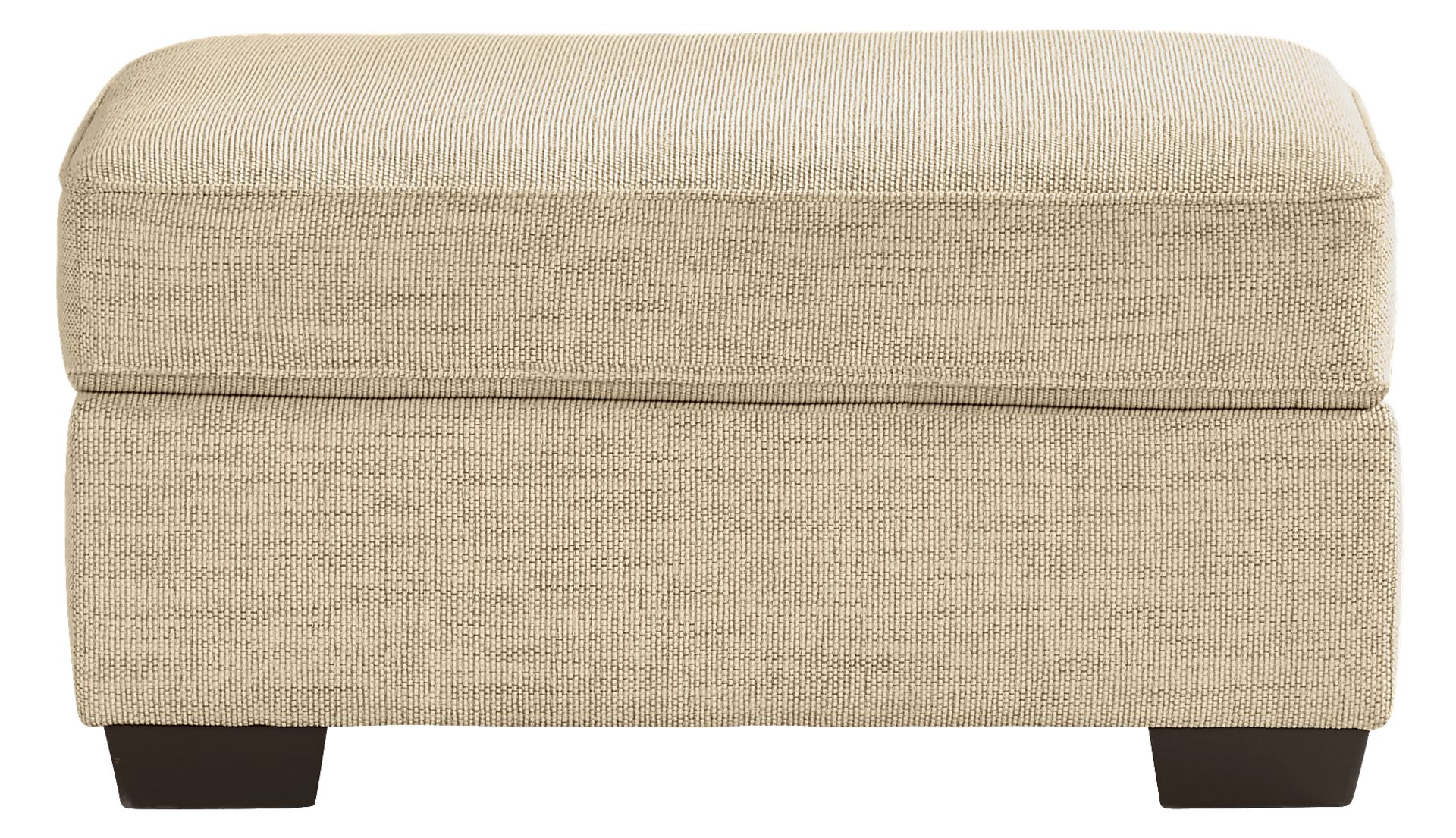 Reyna Point Tan Ottoman - Image 2