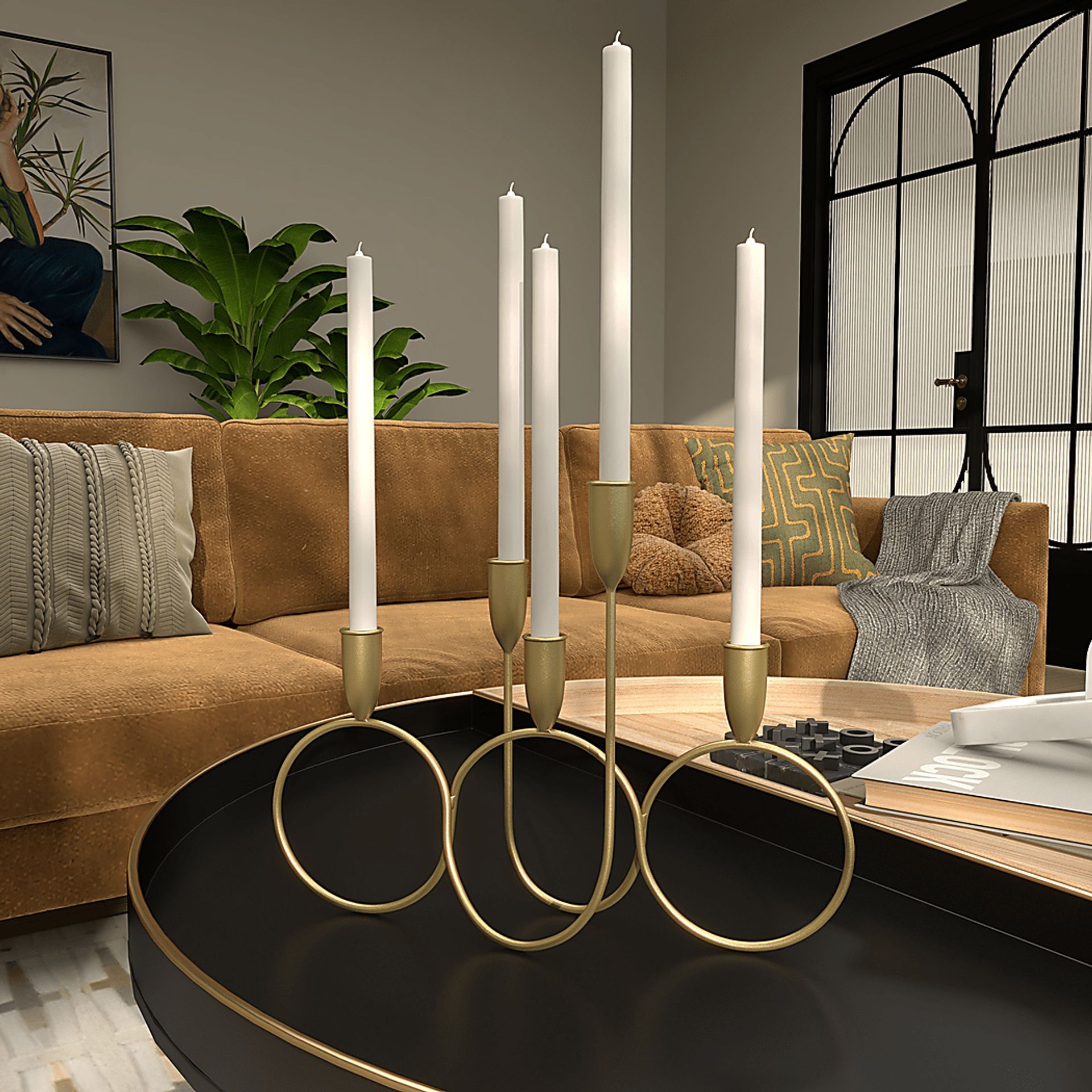 Rezya Gold Candelabra - Image 3
