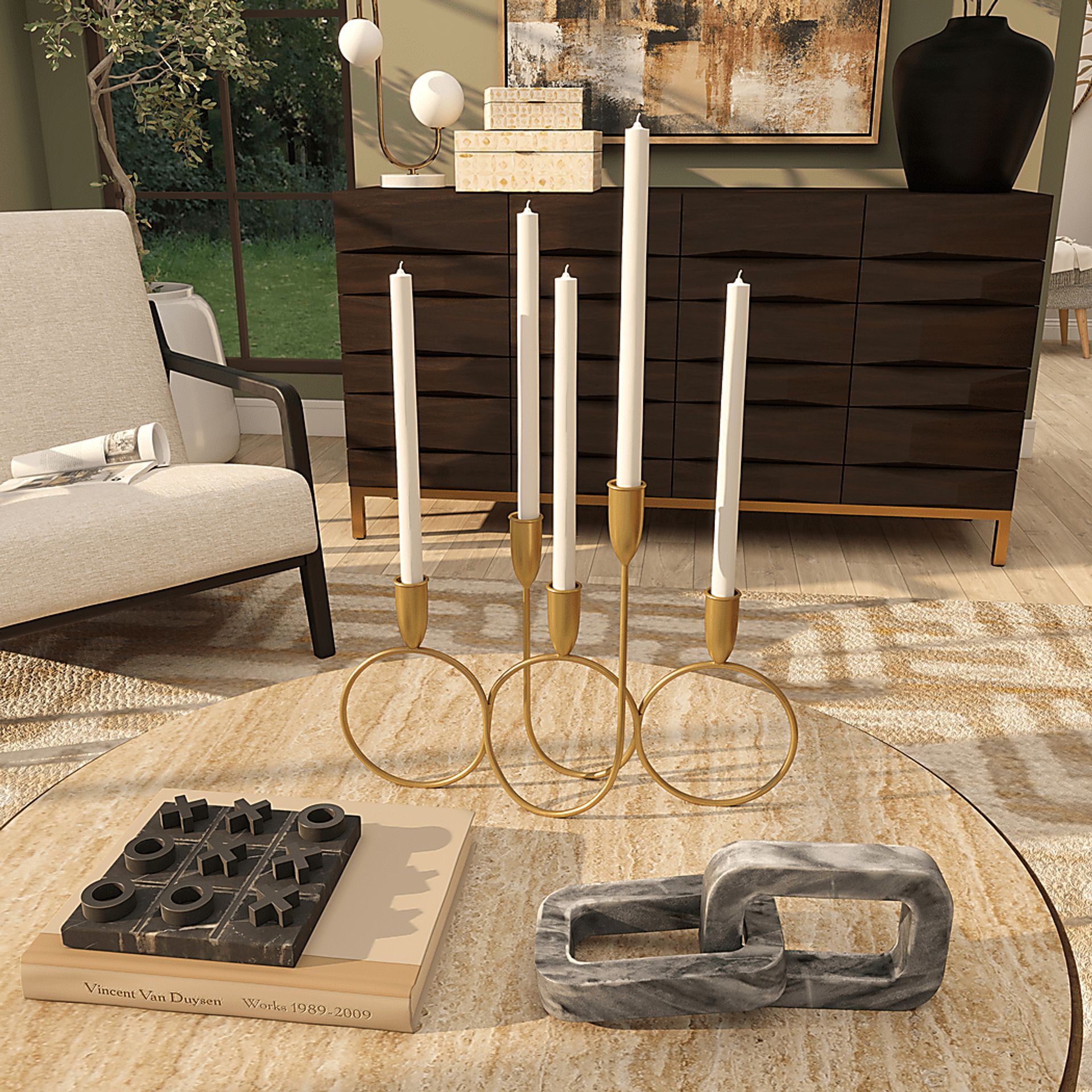 Rezya Gold Candelabra - Image 4