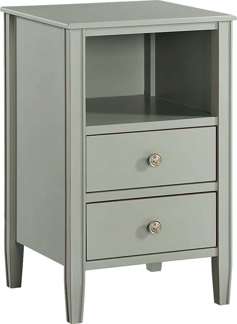 Rhad Gray Nightstand