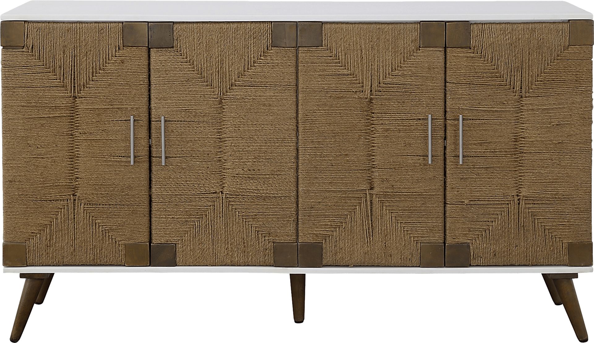Rhealand White Credenza - Image 3