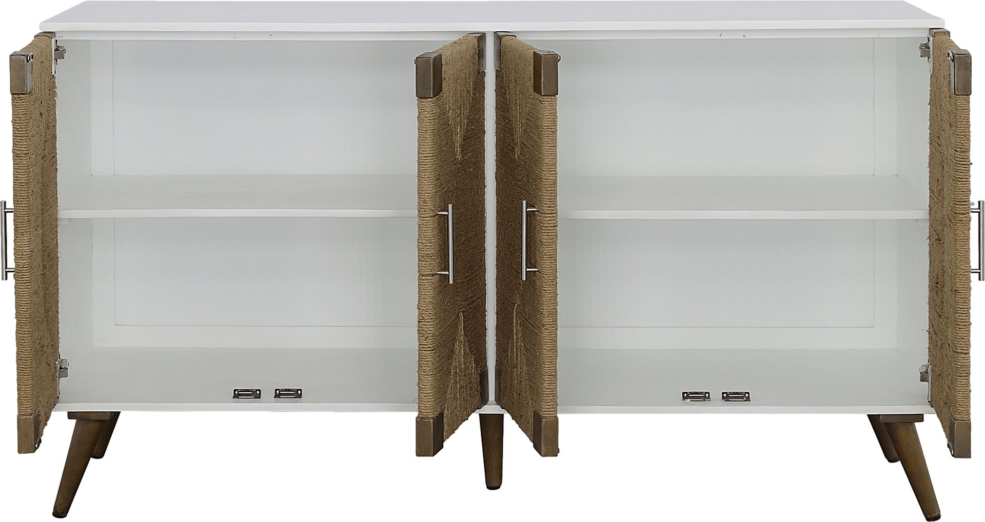 Rhealand White Credenza - Image 5