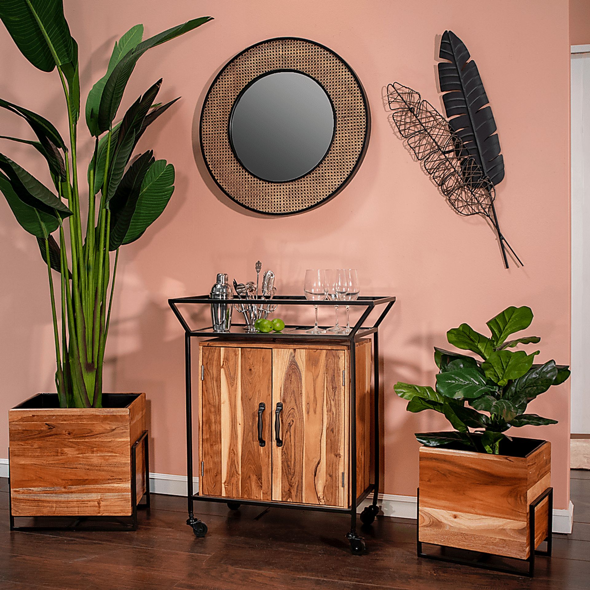 Rhemma Black Wall Decor - Image 2