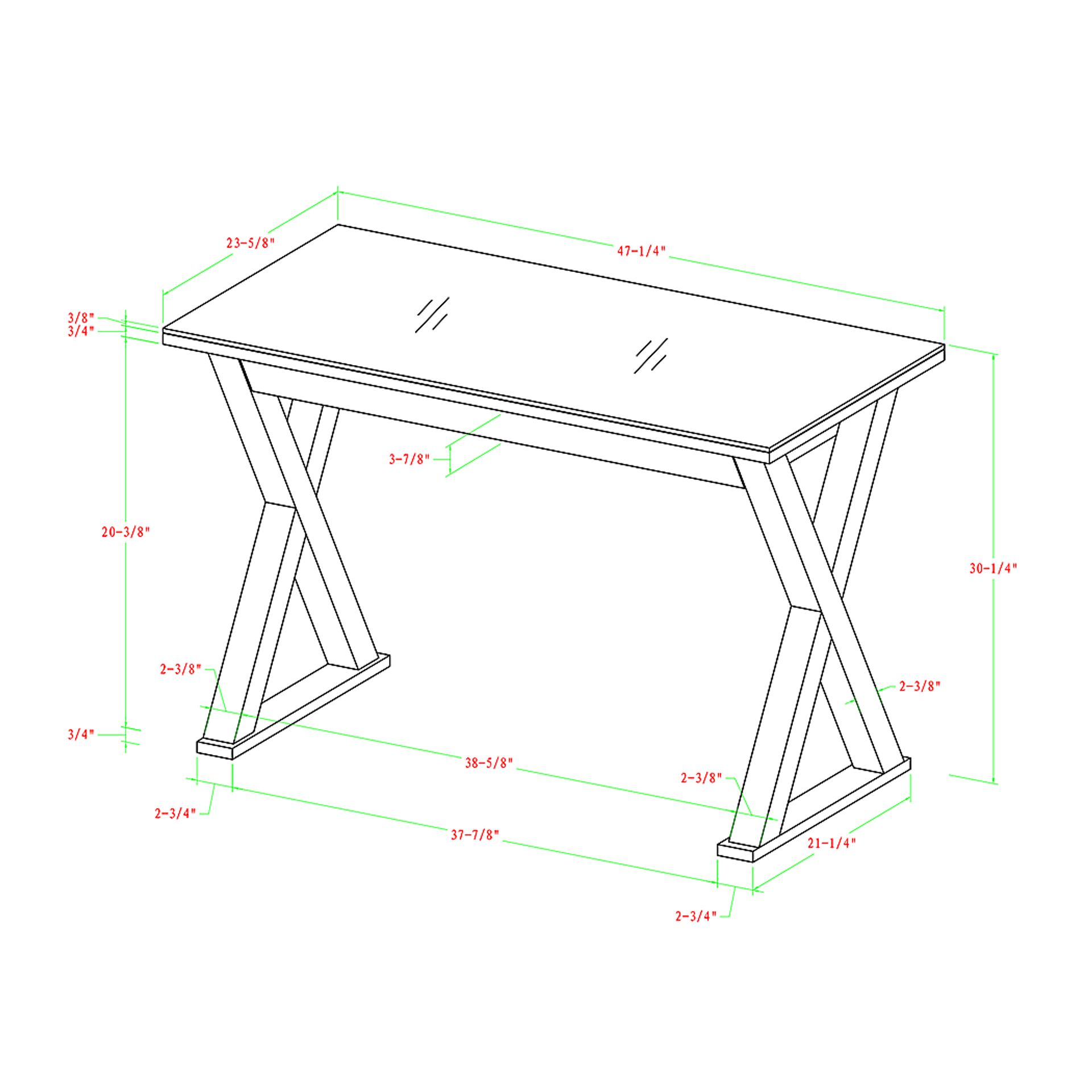 Rhett White Desk - Image 6