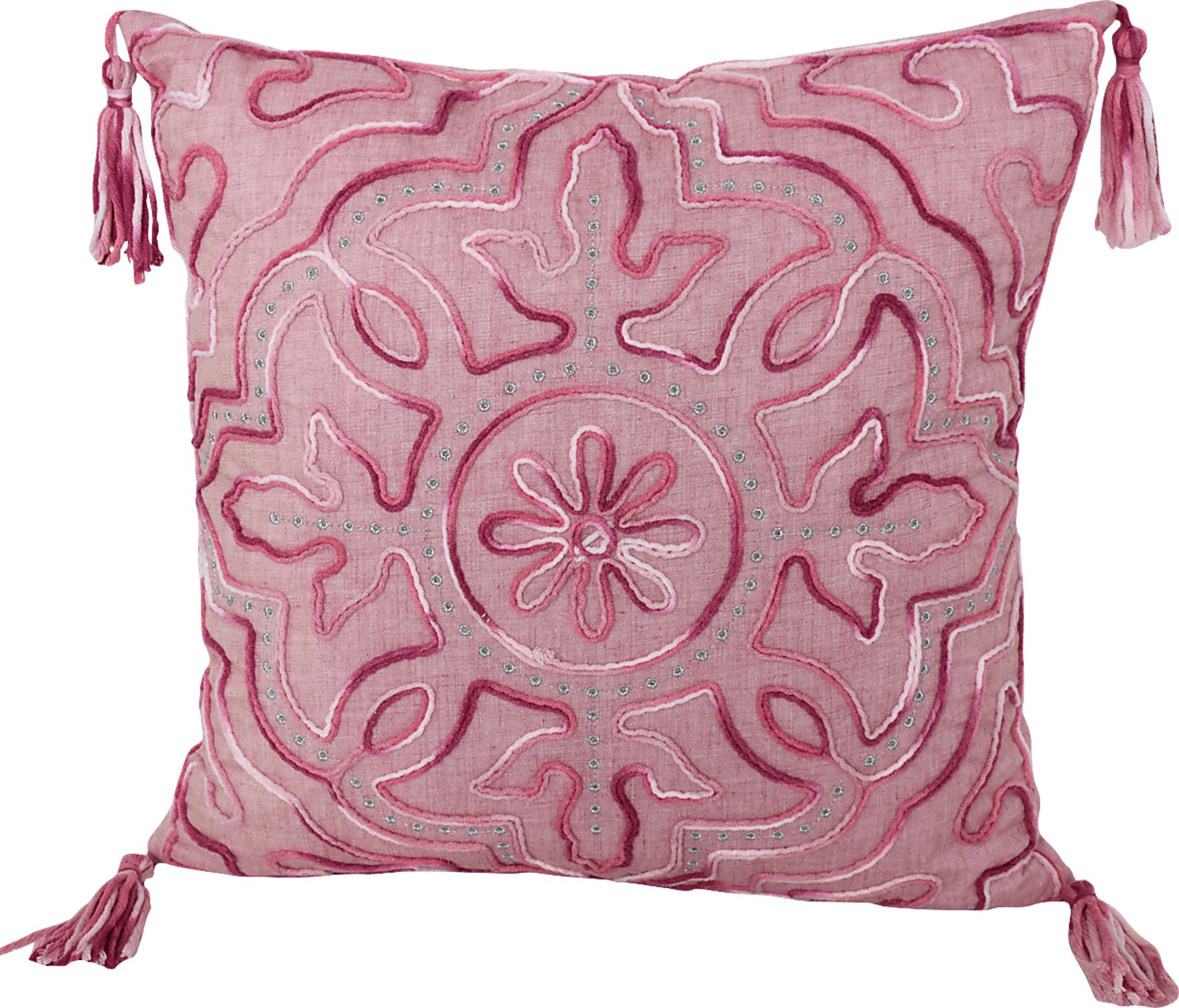 Rhinehill Pink Accent Pillow - Image 1