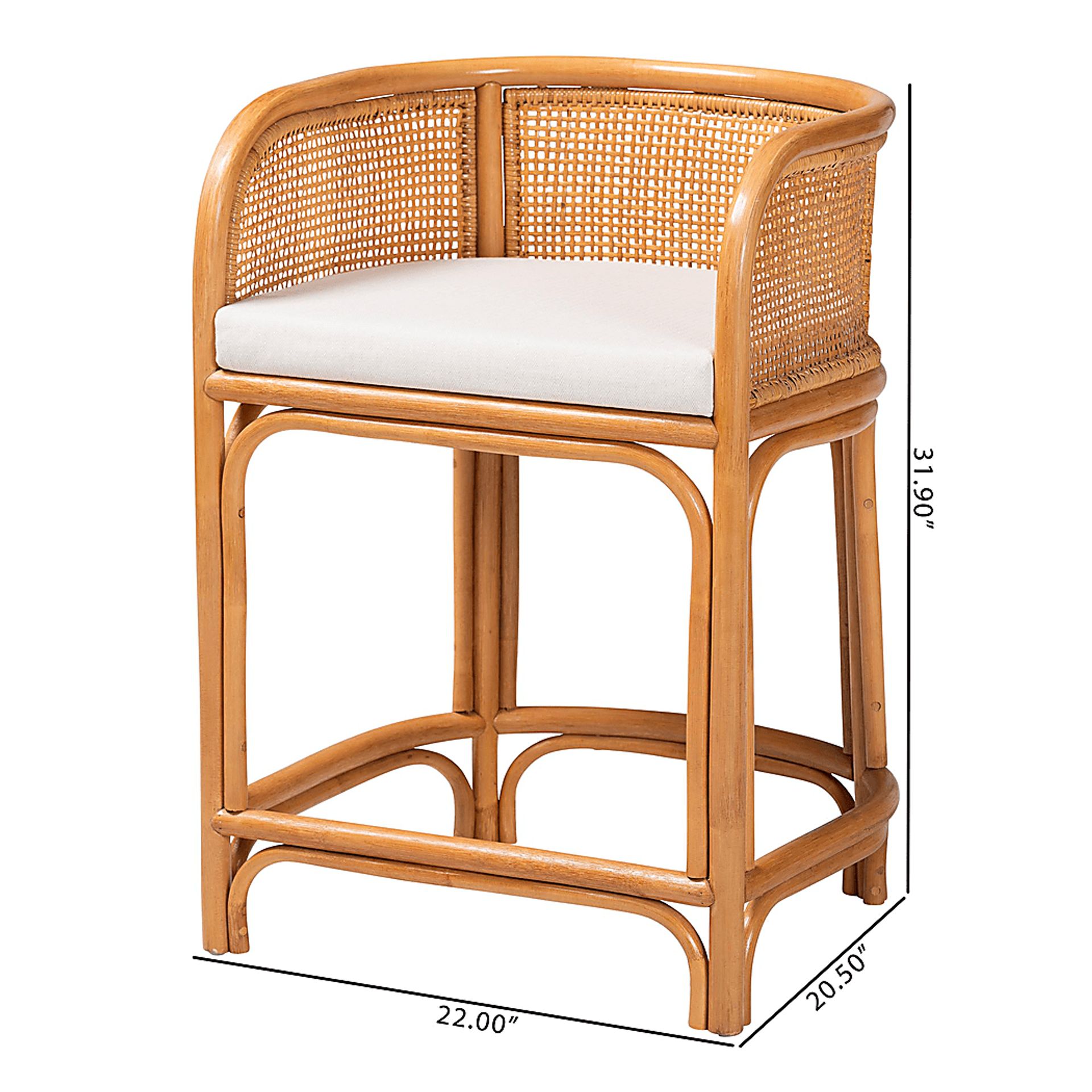 Rhinoland Brown Counter Height Stool - Image 3