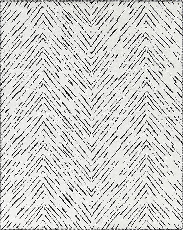 Rhis White 7'10 x 10' Rug - Thumbnail - Image 1