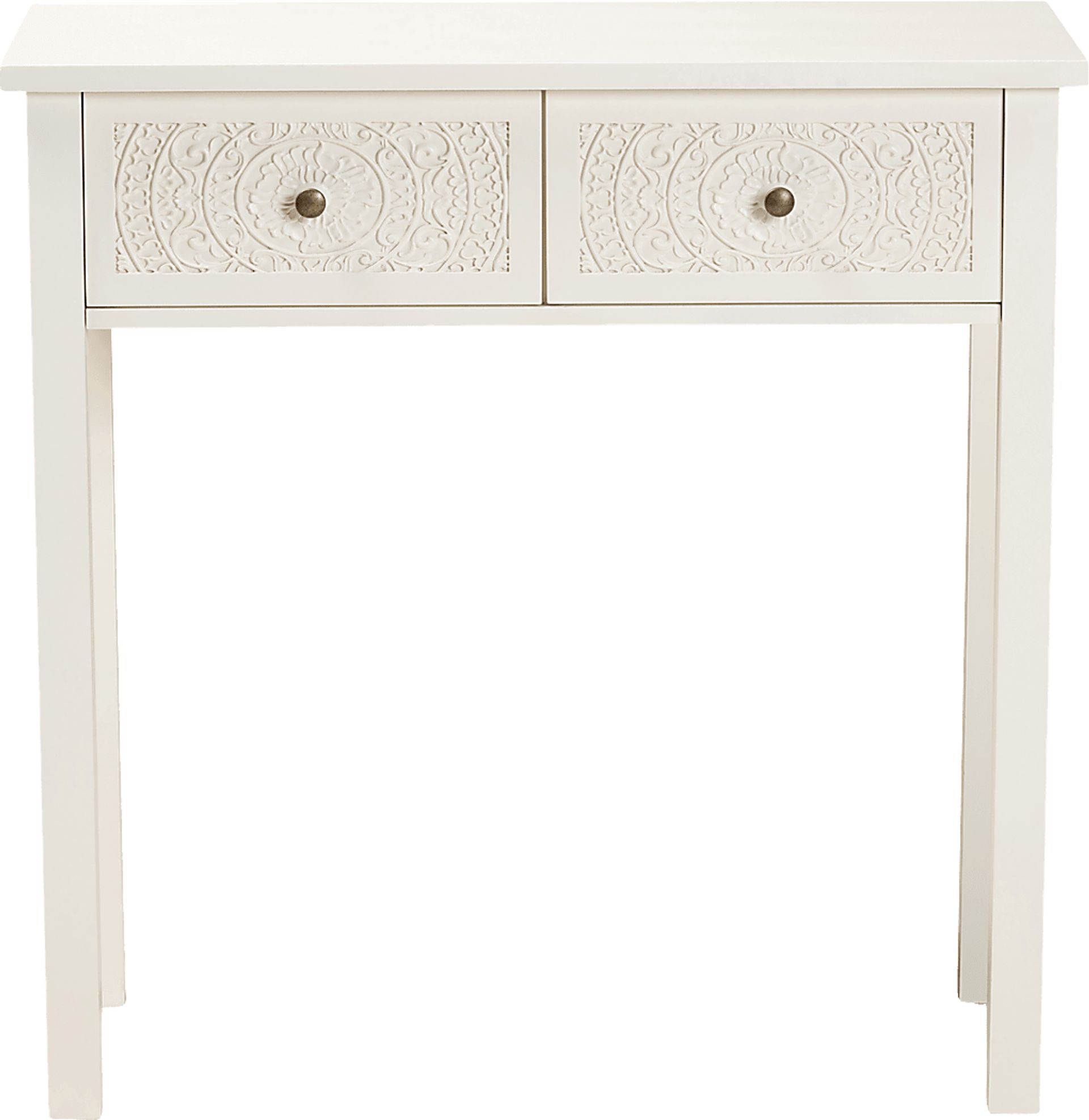 Rhodesa White Sofa Table - Image 3