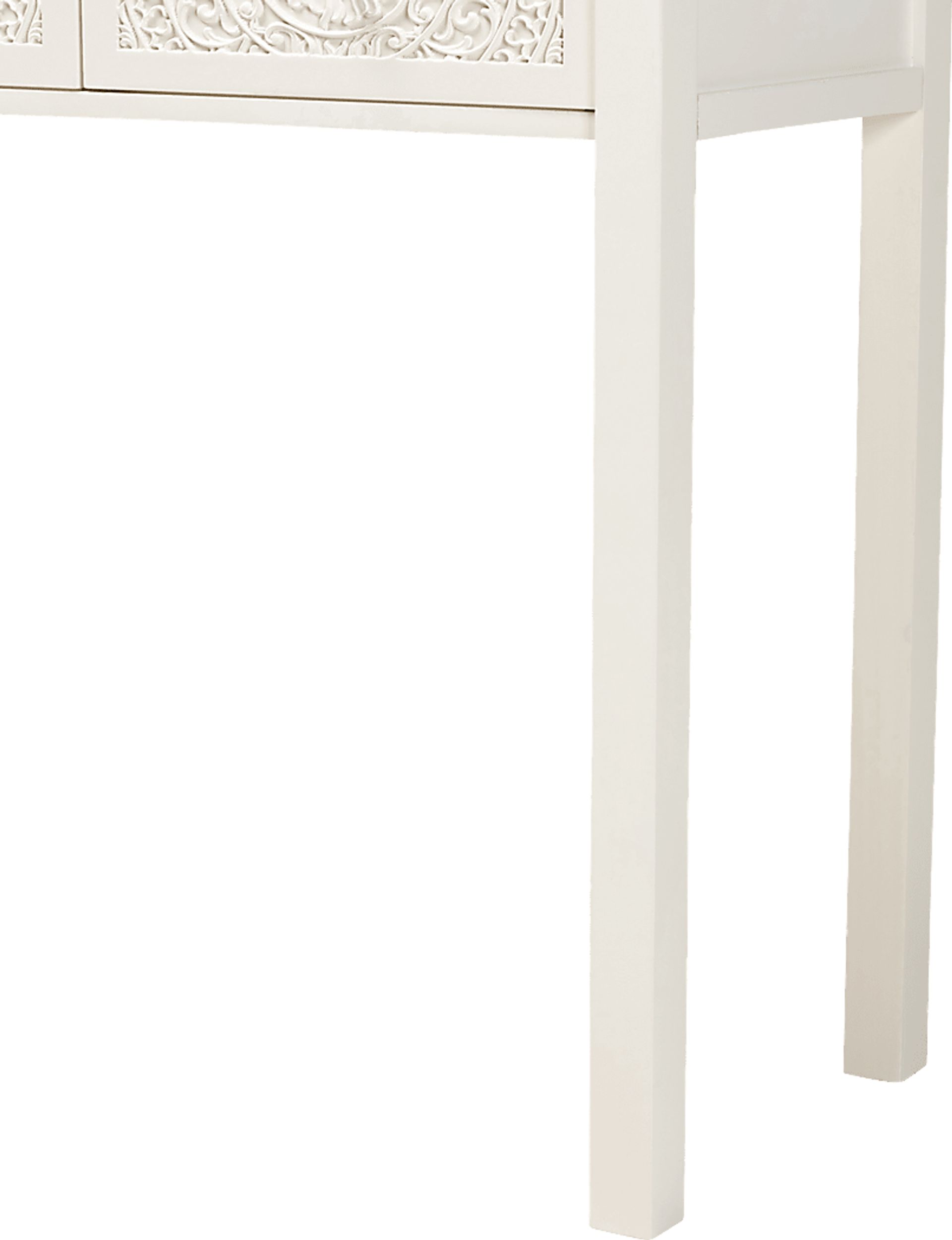 Rhodesa White Sofa Table - Image 7
