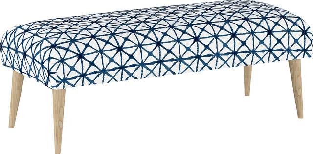 Rhombusland Blue Accent Bench - Thumbnail - Image 1