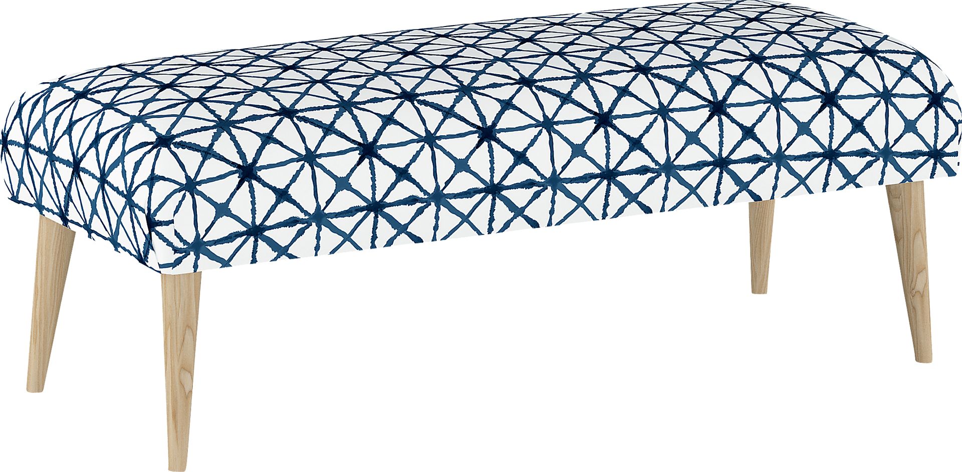 Rhombusland Blue Accent Bench - Image 1