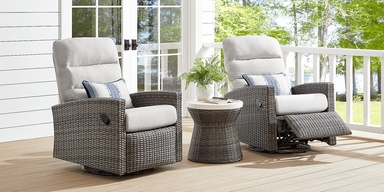 Outdoor wicker recliners sale