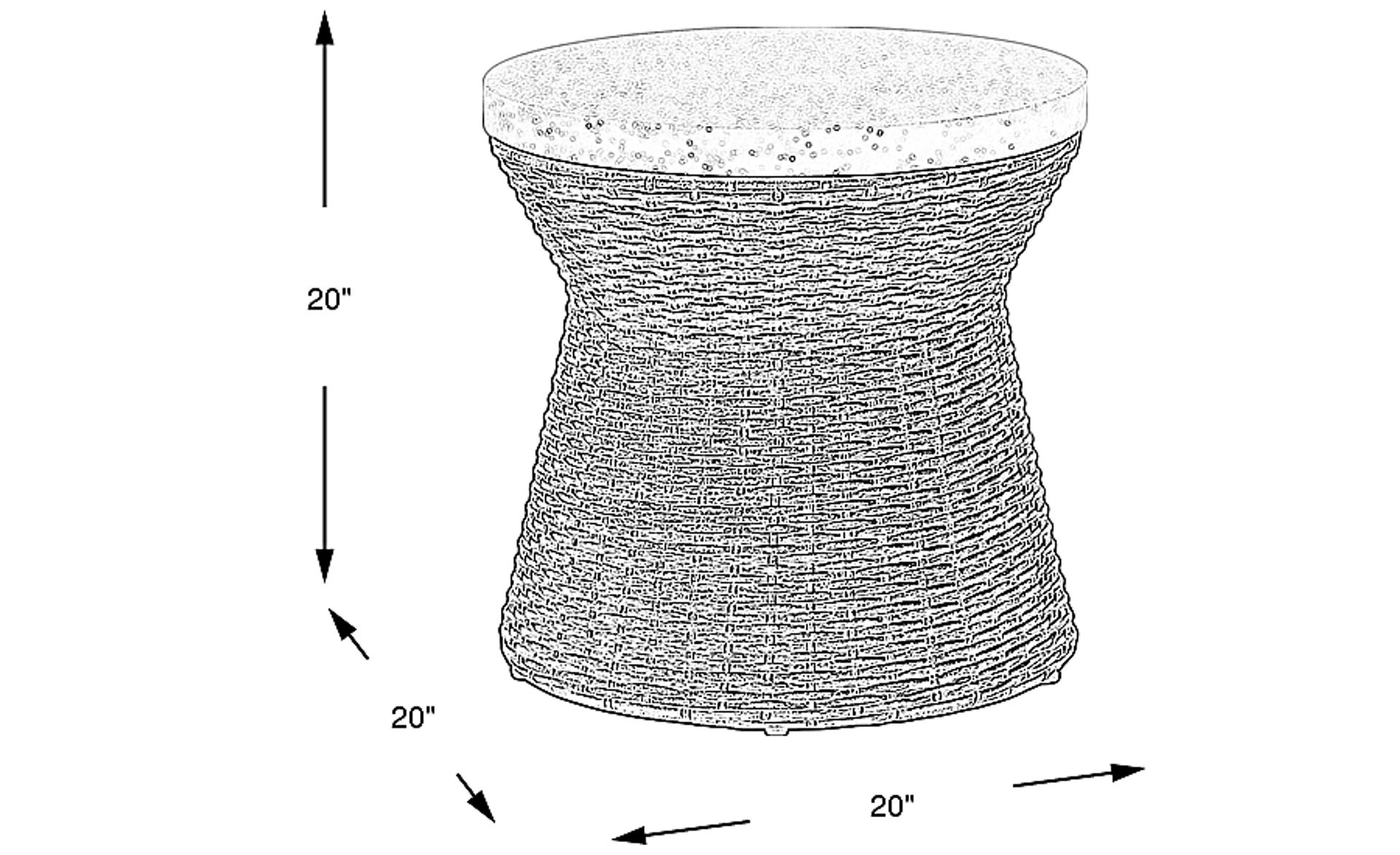 Dimension Image. Please refer to the Dimension Tab on this page for dimension details.
