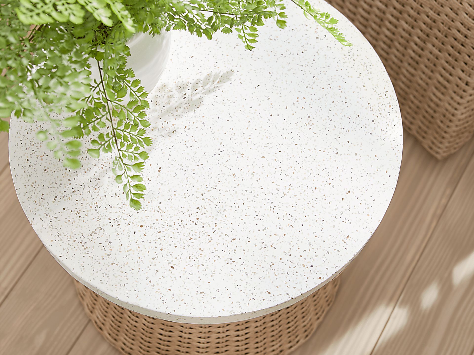 Ria Natural Outdoor End Table - Image 2