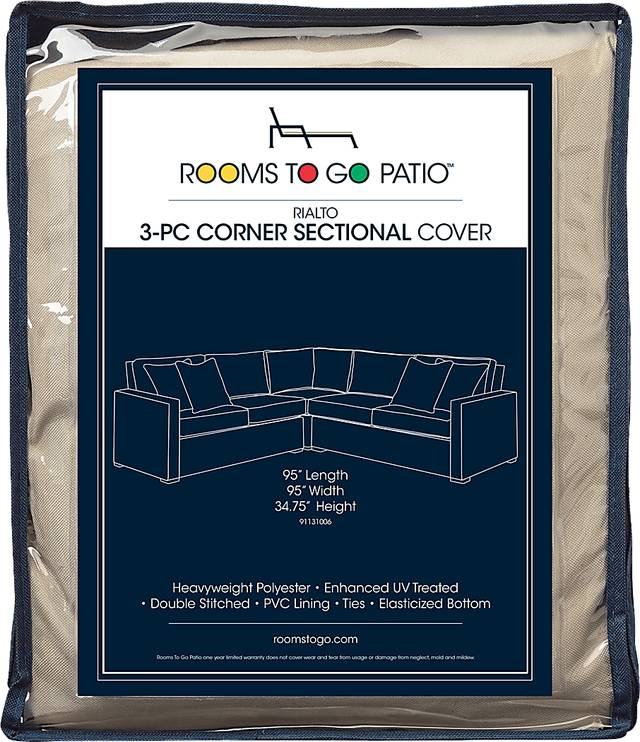 Rialto 3 Pc Patio Corner Sectional Cover - Thumbnail - Image 1