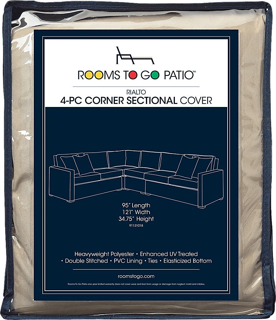 Rialto 4 Pc Patio Corner Sectional Cover