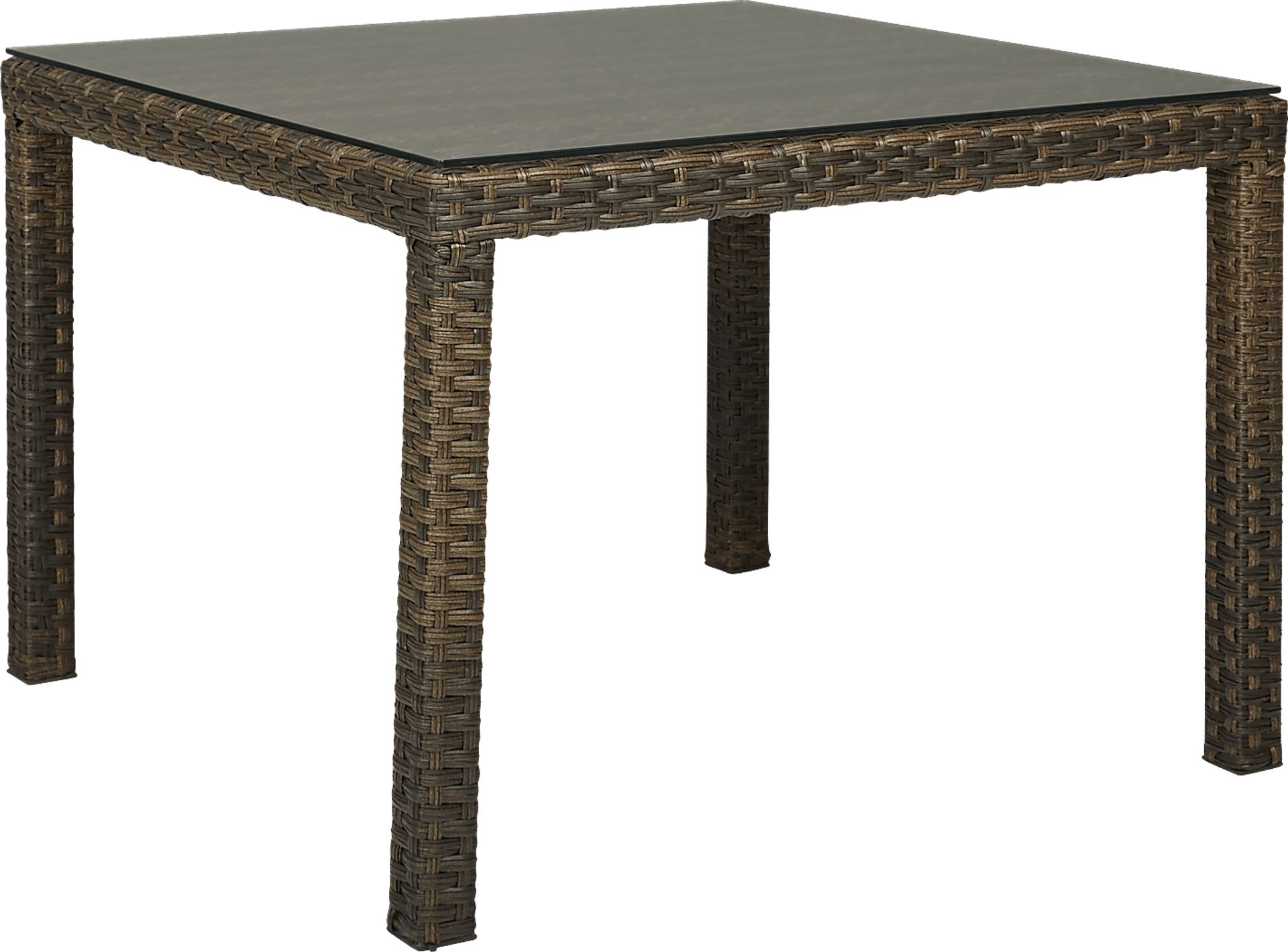 Rialto Brown 42 in. Square Outdoor Dining Table - Image 1