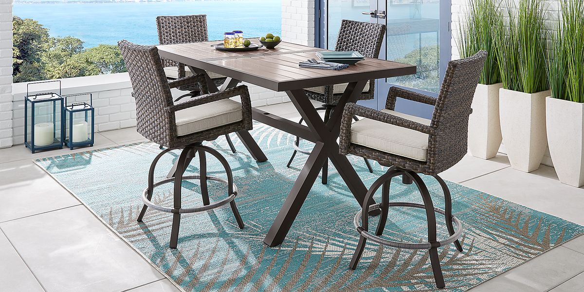 rialto-brown-dark-wood-aluminum-outdoor-rectangle-bar-table-rooms-to-go