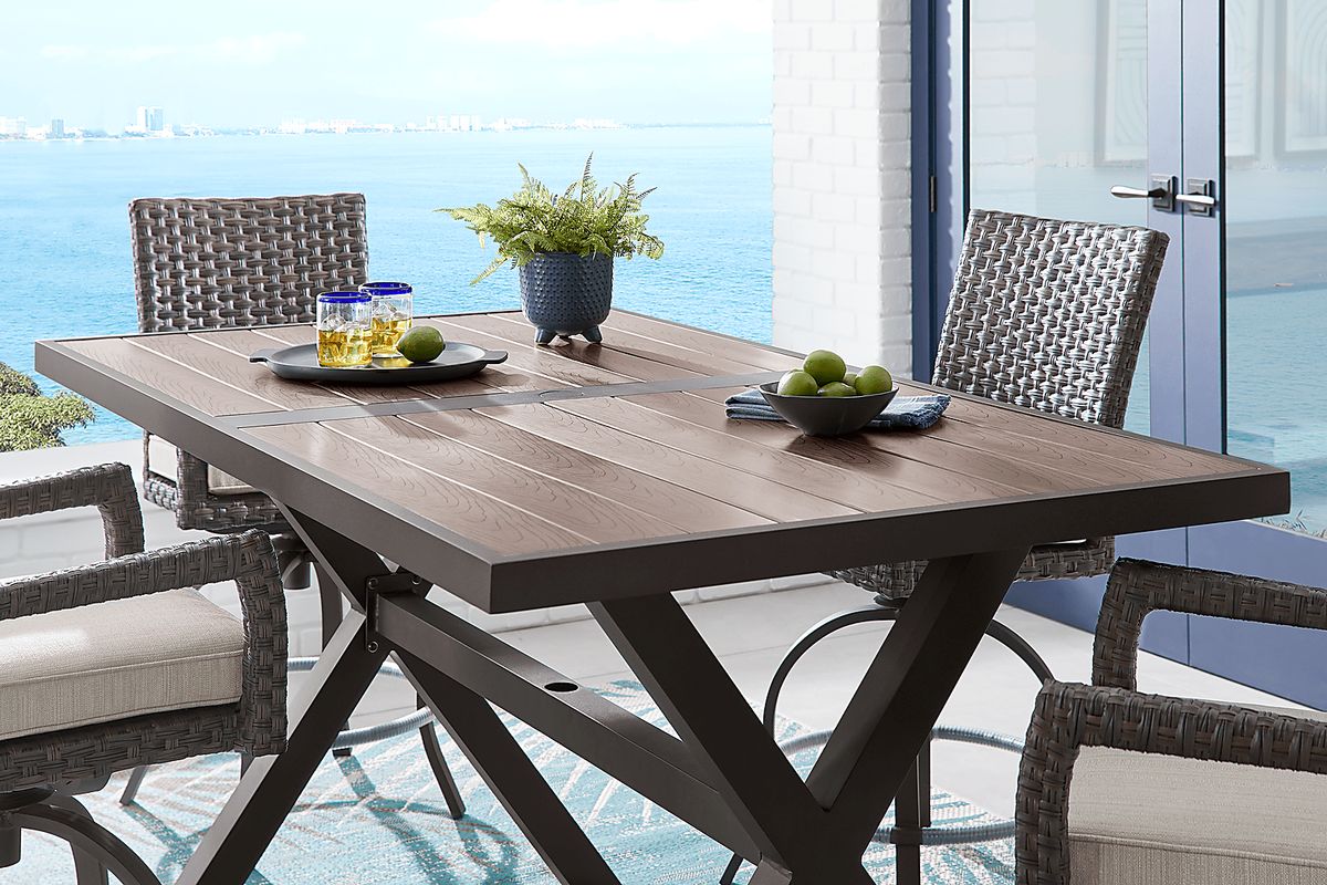 rialto-5-pc-brown-dark-wood-putty-beige-aluminum-outdoor-dining-set