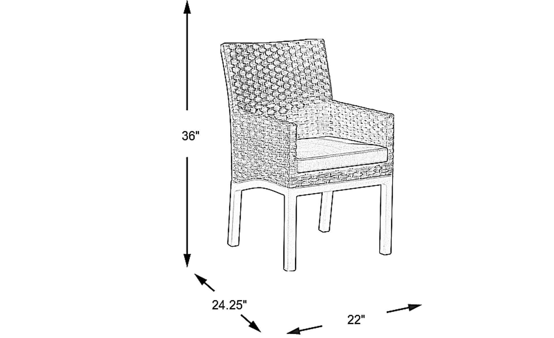 Dimension Image. Please refer to the Dimension Tab on this page for dimension details.