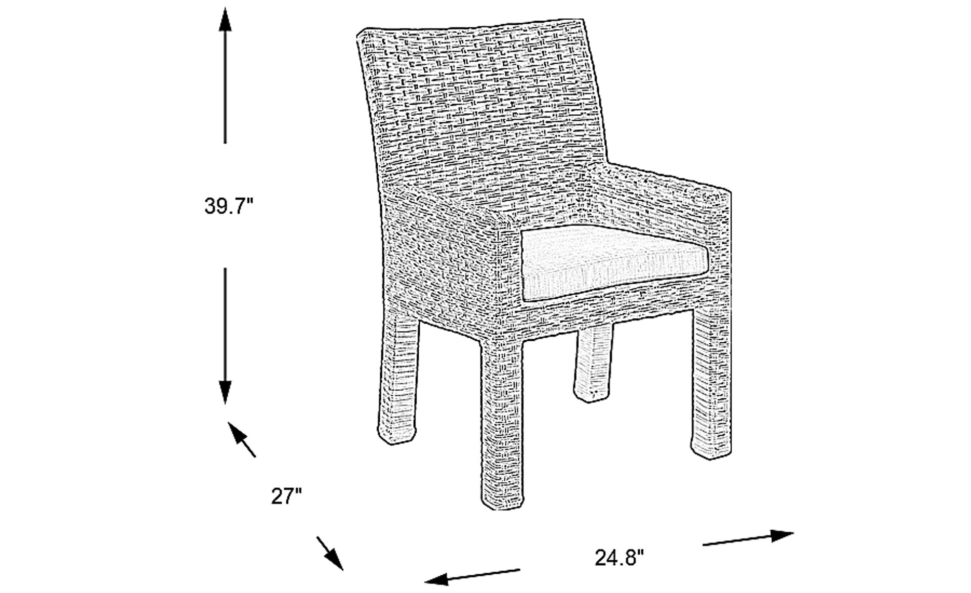 Dimension Image. Please refer to the Dimension Tab on this page for dimension details.