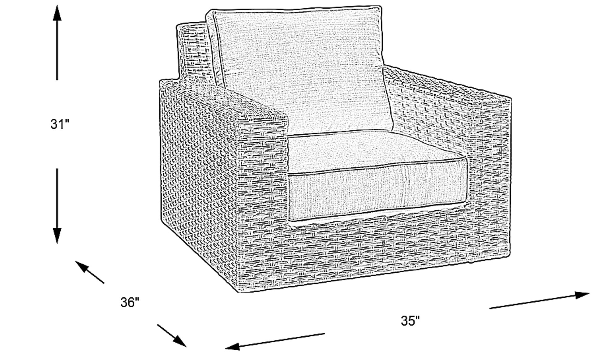 Dimension Image. Please refer to the Dimension Tab on this page for dimension details.
