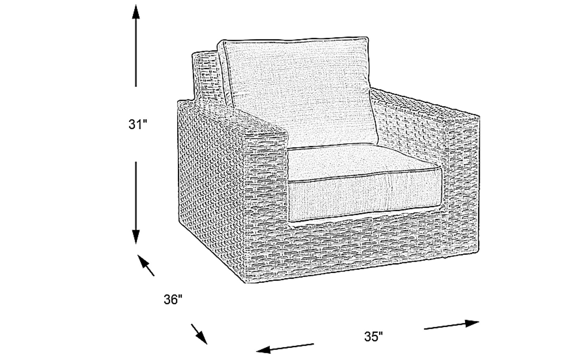 Dimension Image. Please refer to the Dimension Tab on this page for dimension details.