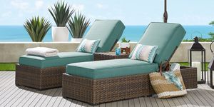 Wicker Outdoor Patio Chaise Lounge Chairs