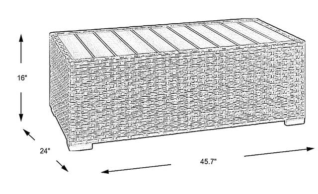Dimension Image. Please refer to the Dimension Tab on this page for dimension details.