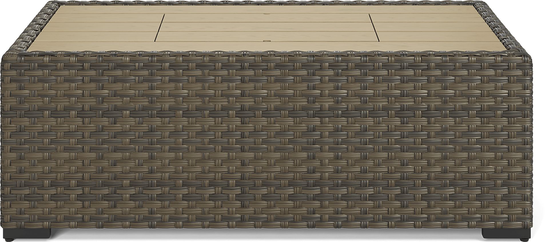 Rialto Brown Outdoor Cooler Cocktail Table - Image 1