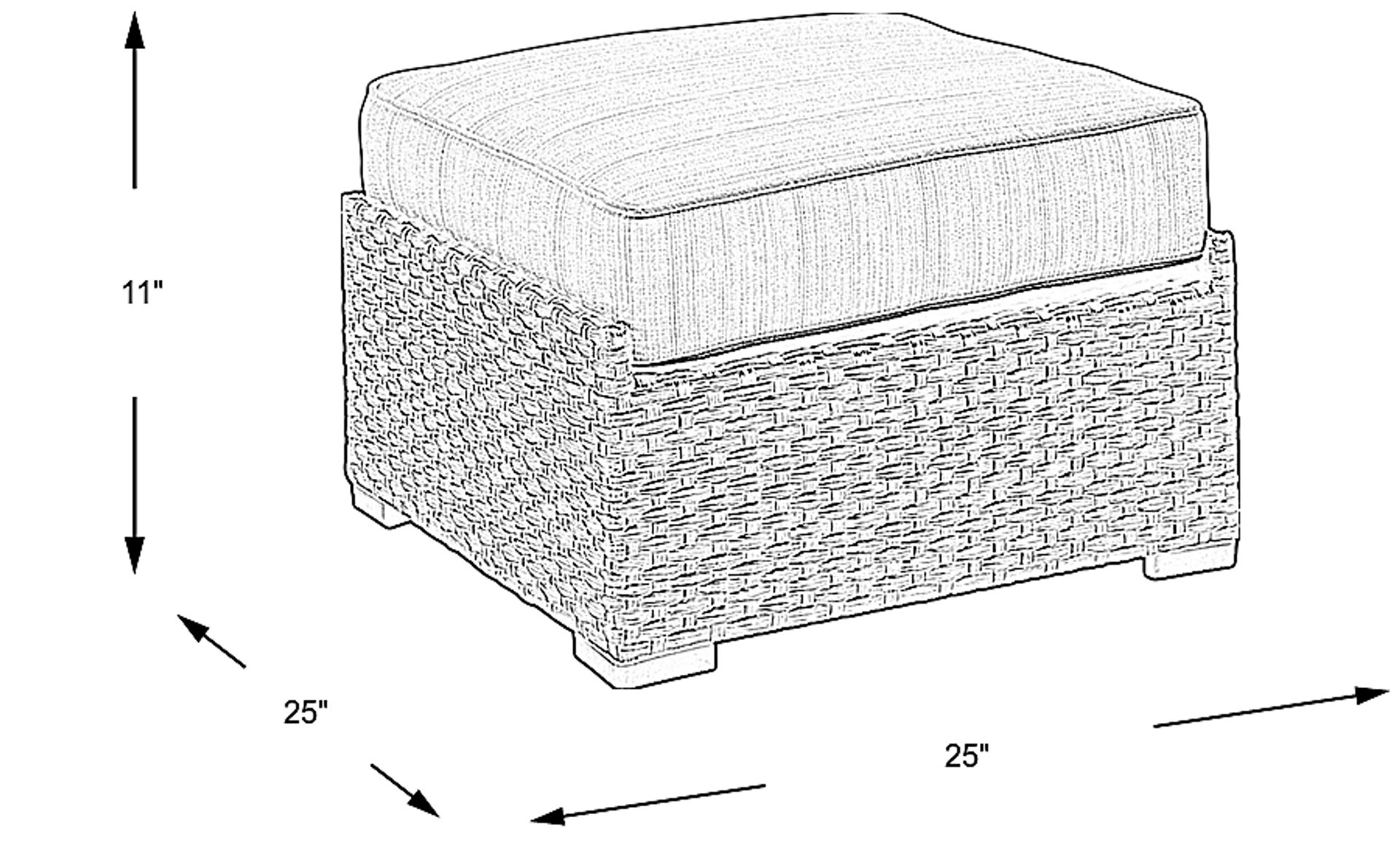 Dimension Image. Please refer to the Dimension Tab on this page for dimension details.