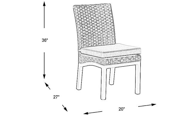 Dimension Image. Please refer to the Dimension Tab on this page for dimension details.