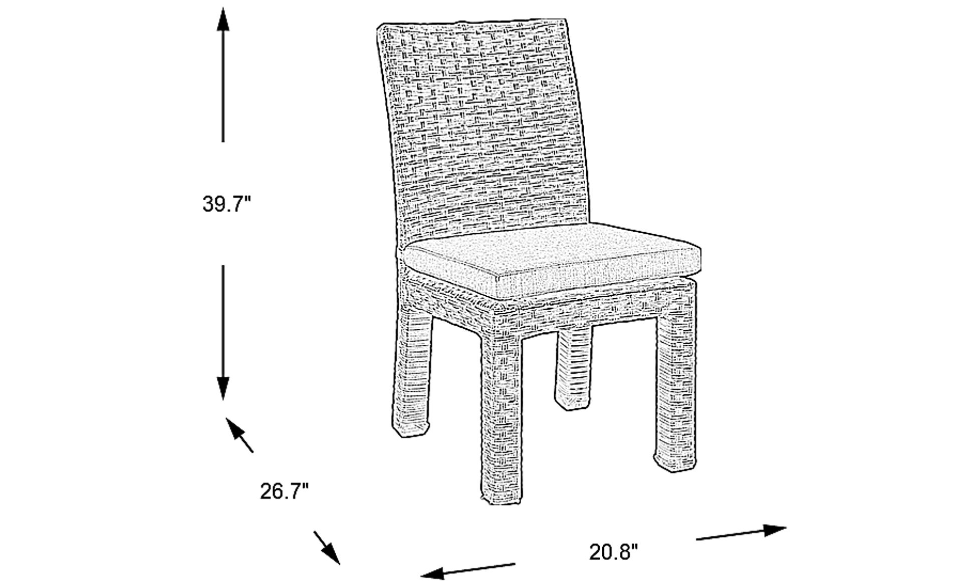 Dimension Image. Please refer to the Dimension Tab on this page for dimension details.