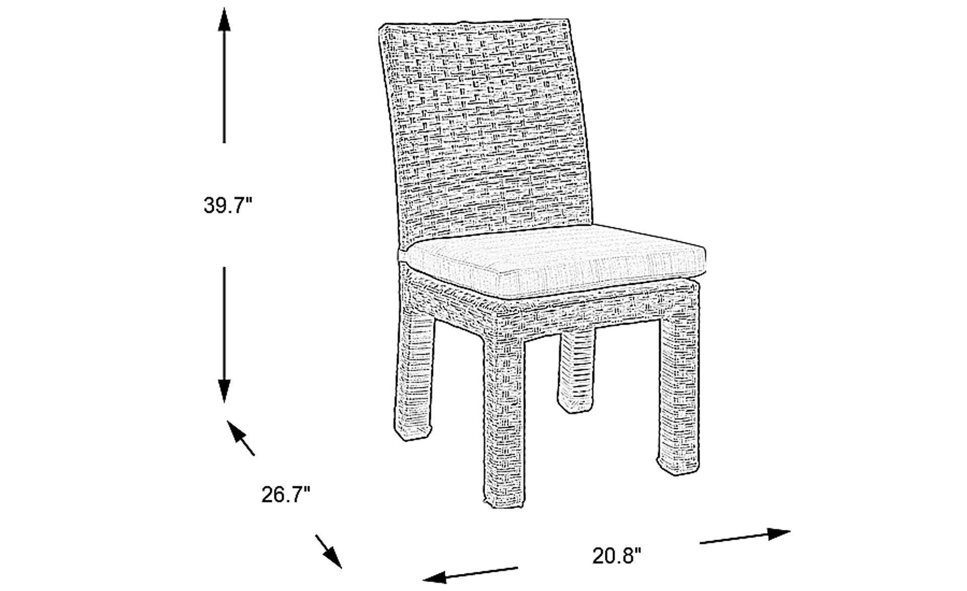 Dimension Image. Please refer to the Dimension Tab on this page for dimension details.