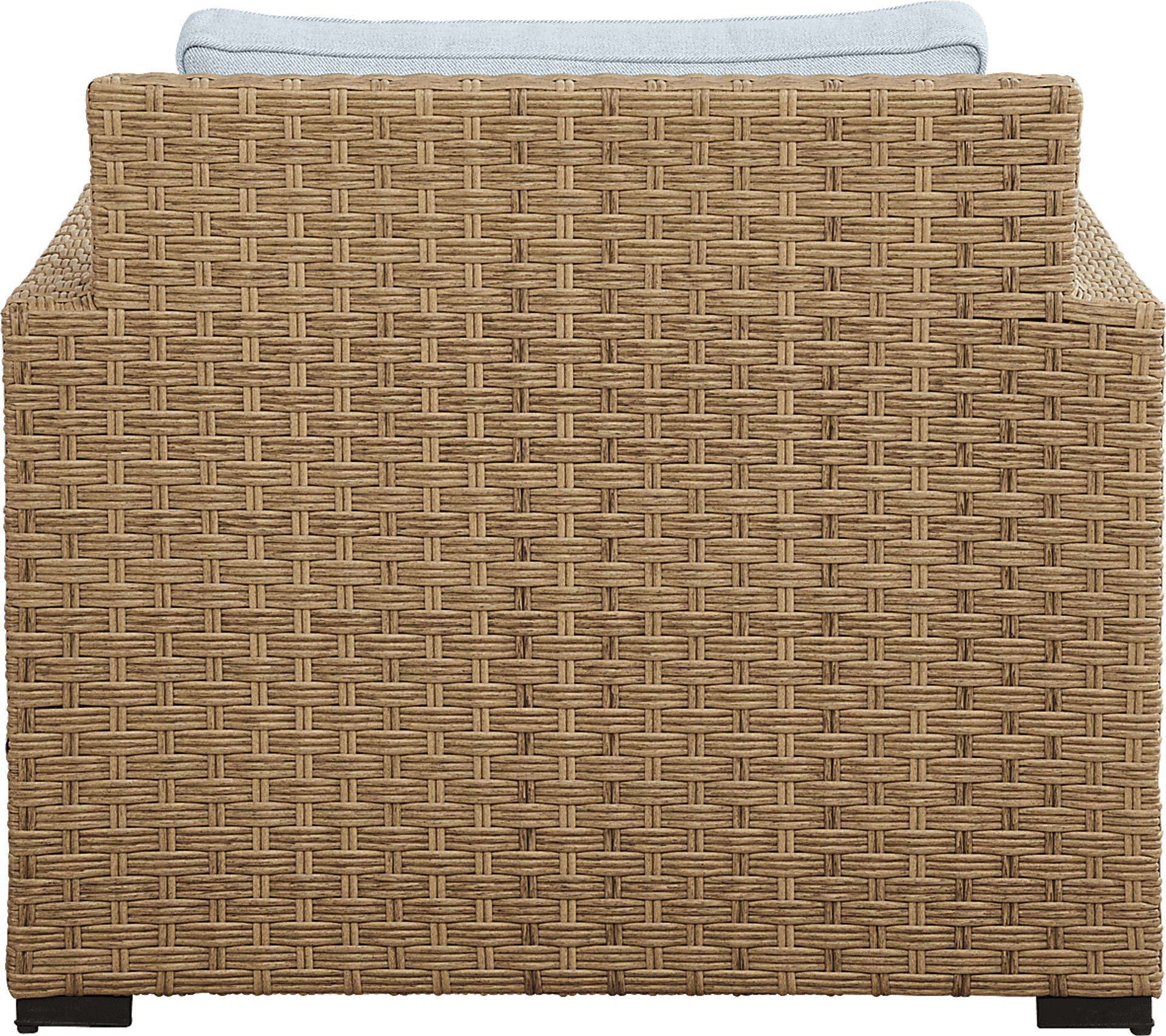 Rialto II Natural 4 Pc Outdoor Seating Set with Sky Cushions - Image 7