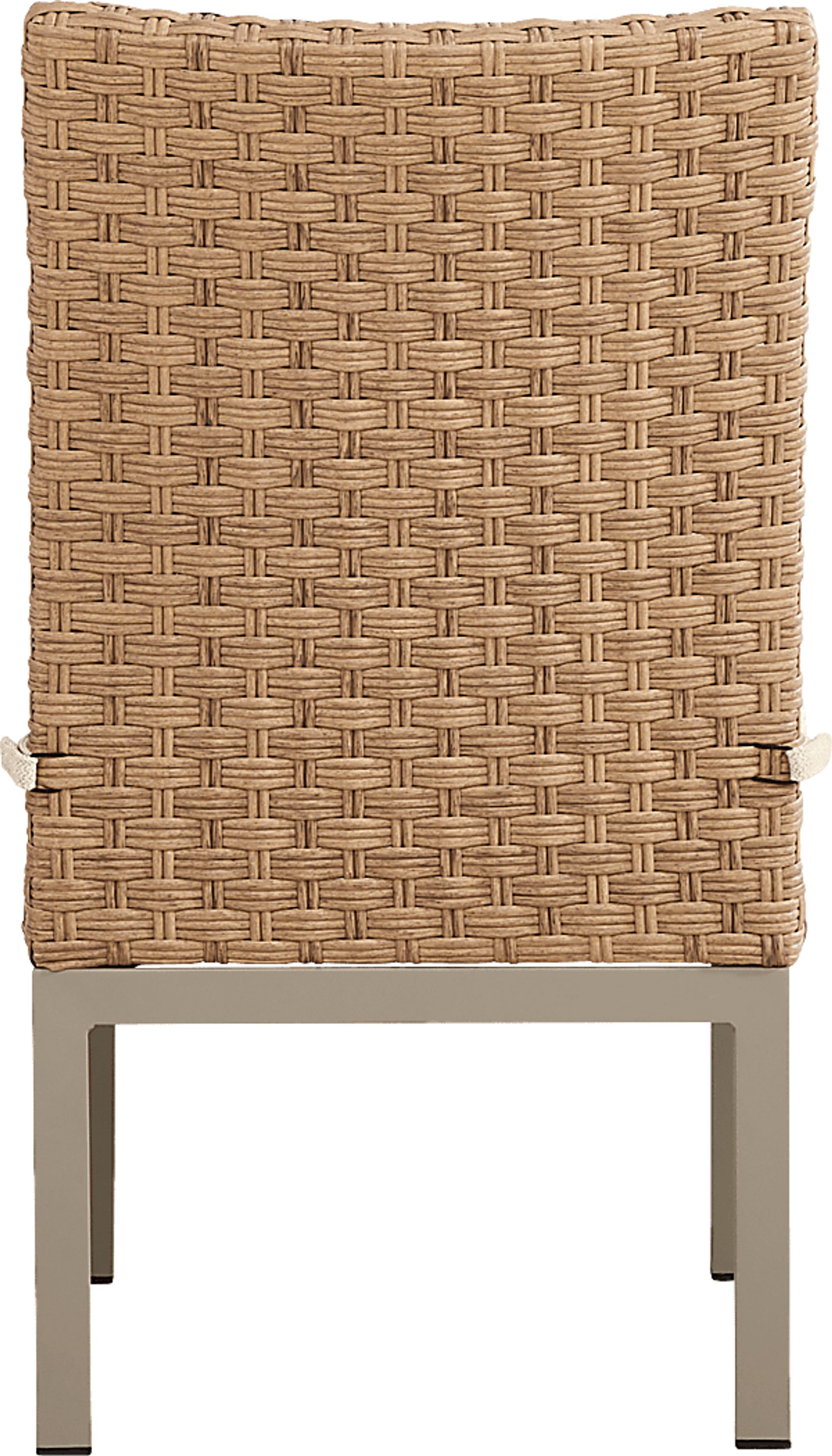 Rialto II Natural 5 Pc 71 in. Outdoor Dining Set with Sand Cushions - Image 7