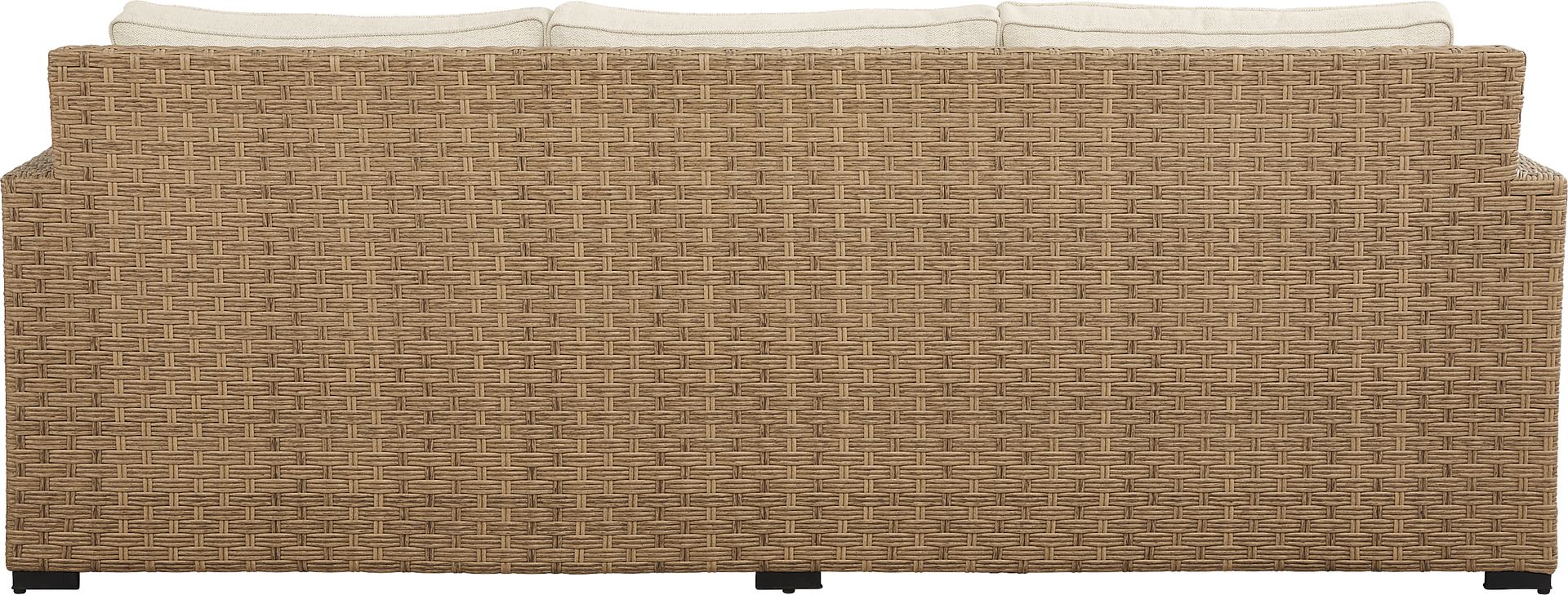 Rialto II Natural Outdoor Sofa with Sand Cushions - Image 2