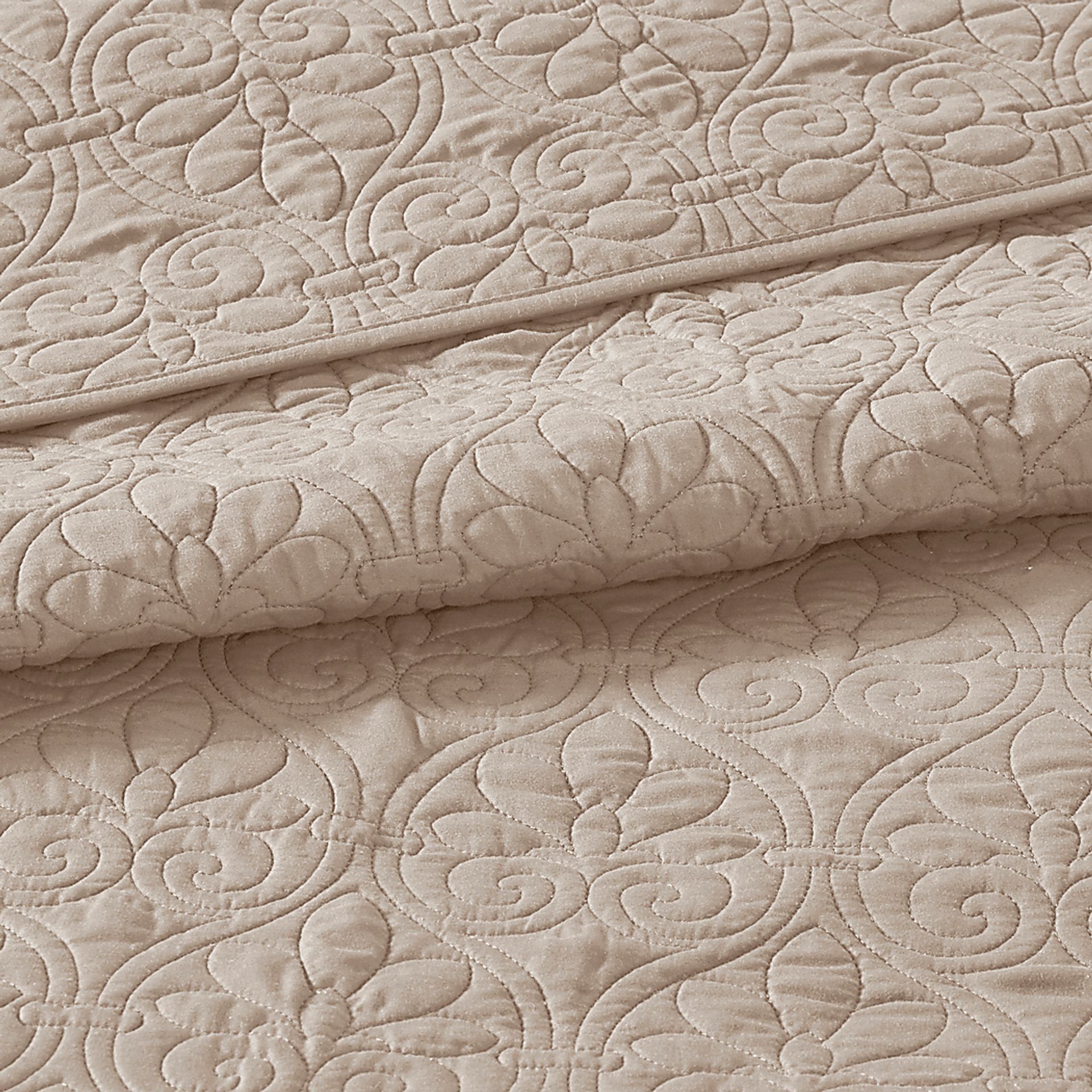 Riaz Khaki 3 Pc Queen Coverlet Set - Image 6
