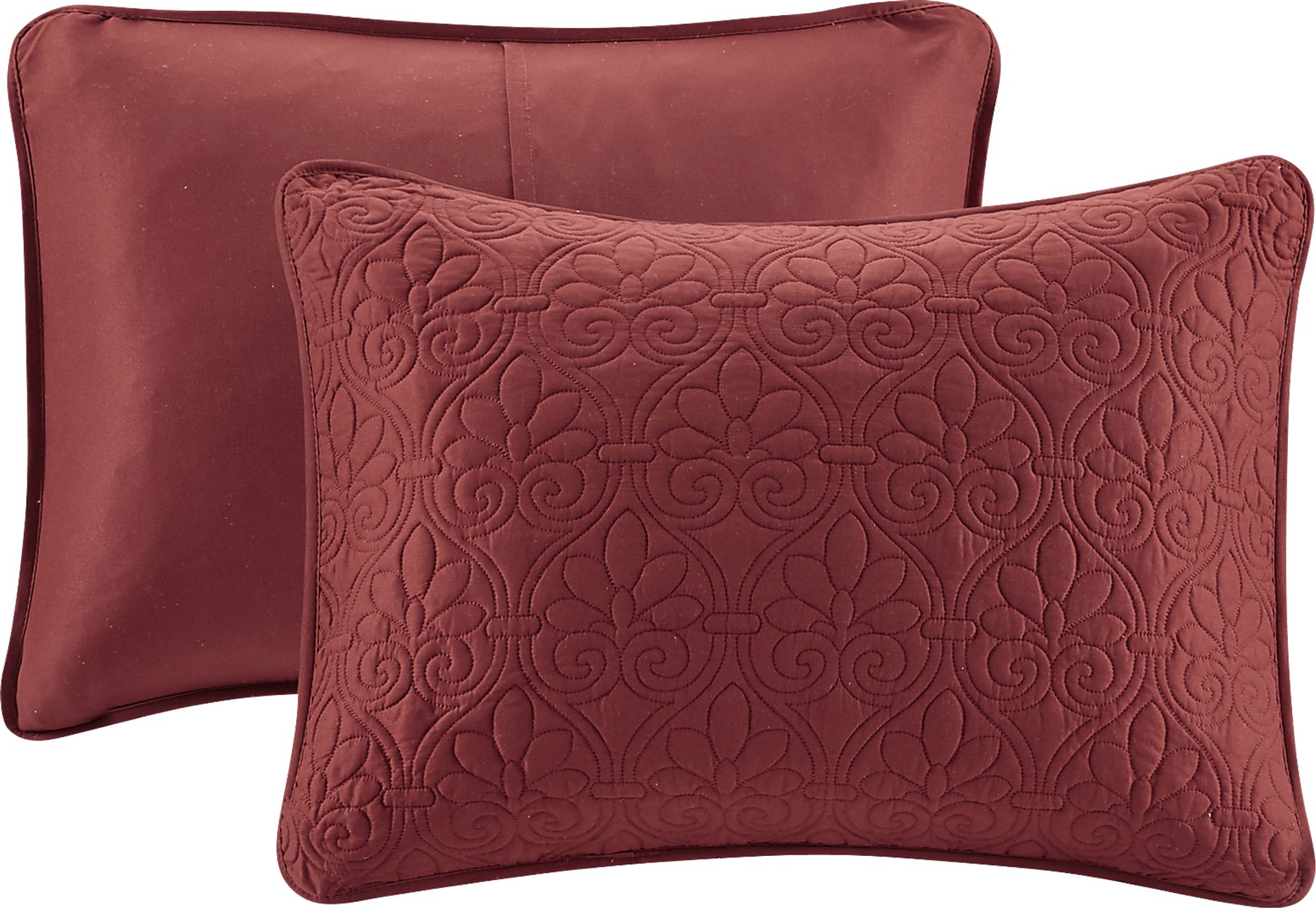 Riaz Red 3 Pc King Coverlet Set - Image 4