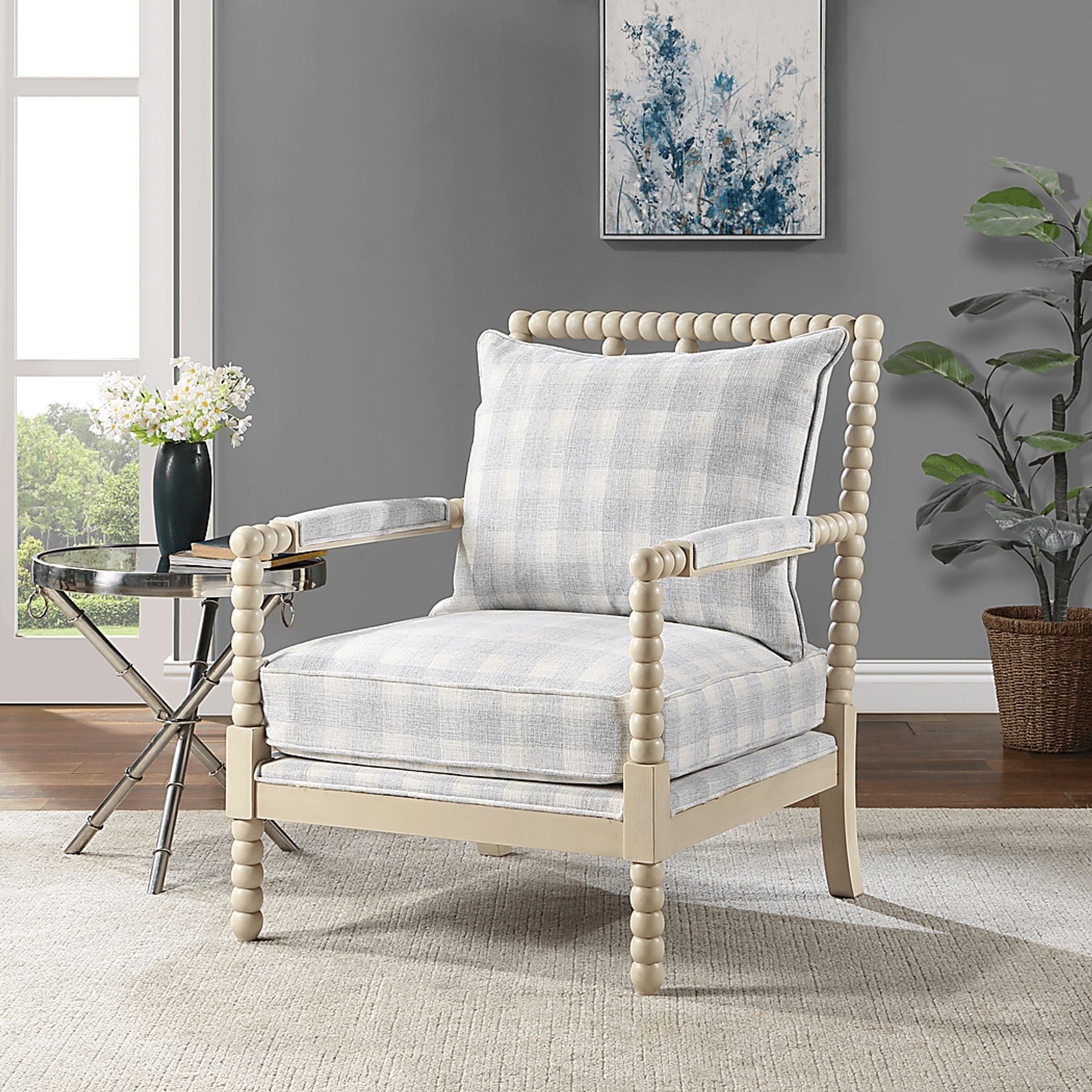 Richaven Gray Accent Chair - Image 2