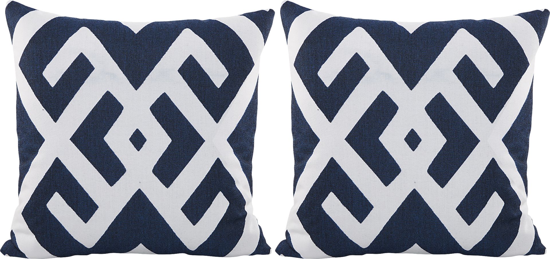 Sassandra Navy Indoor/Outdoor Accent Pillow, Set of Two - Image 1