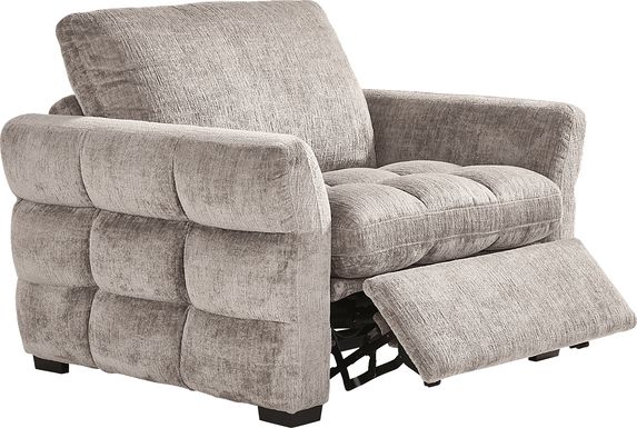 Richland Gray Power Recliner