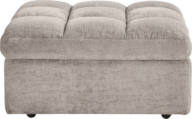 Richland Gray Storage Ottoman - Thumbnail - Image 2