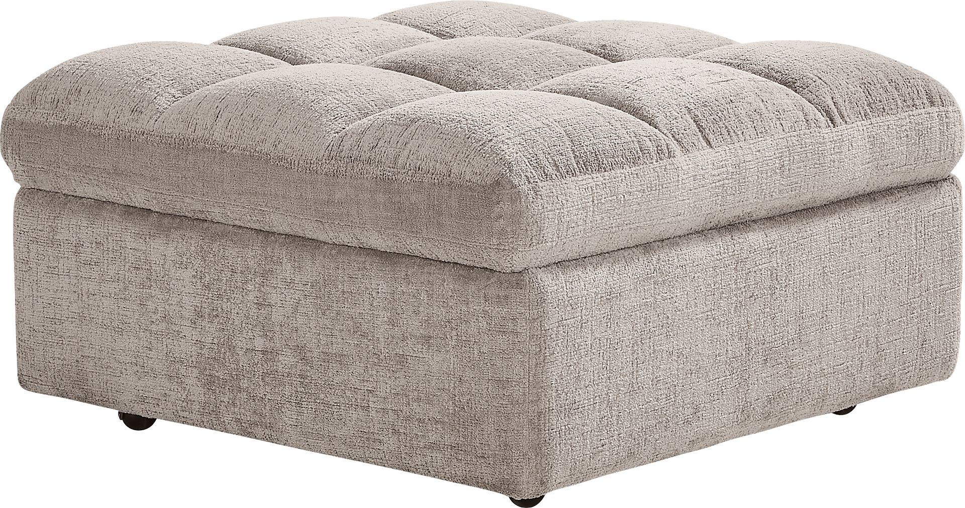 Richland Gray Storage Ottoman - Image 1