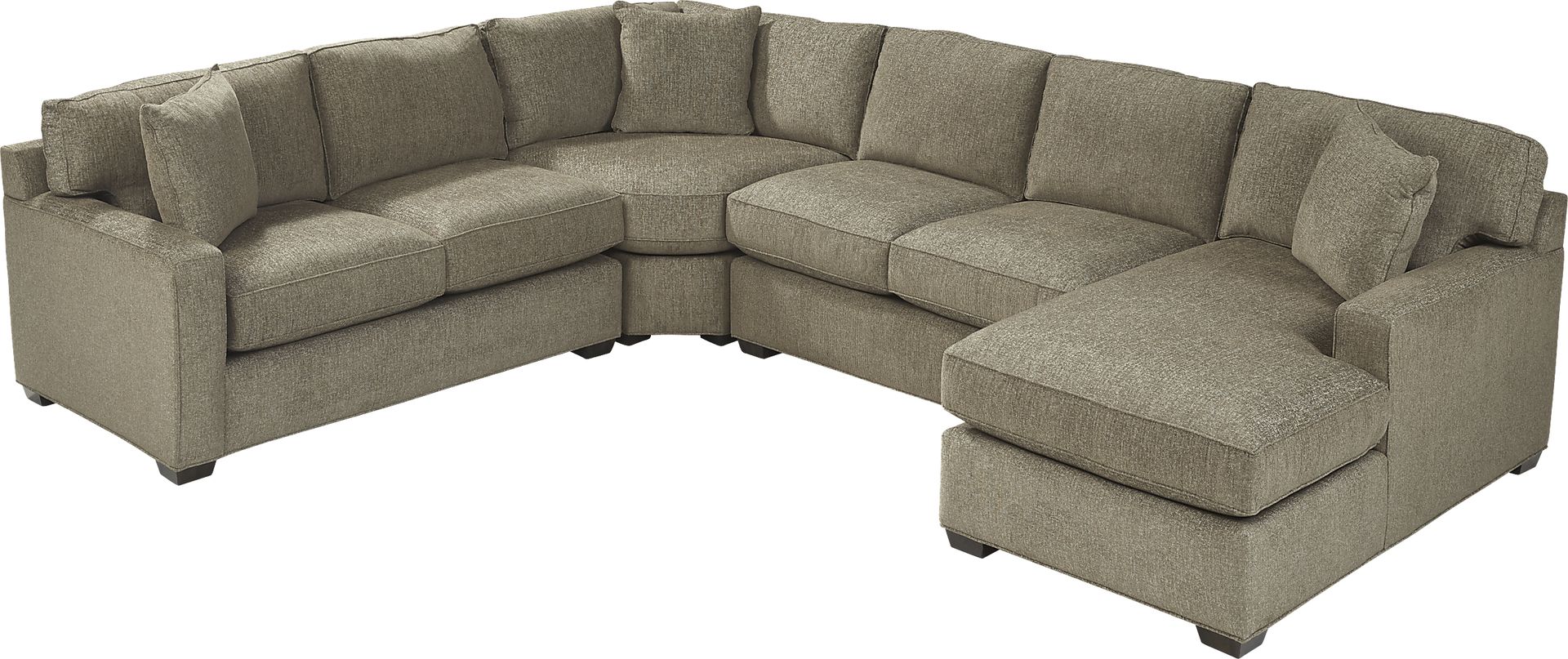 Richmond Hill Cocoa 7 Pc Sectional Living Room - Image 3