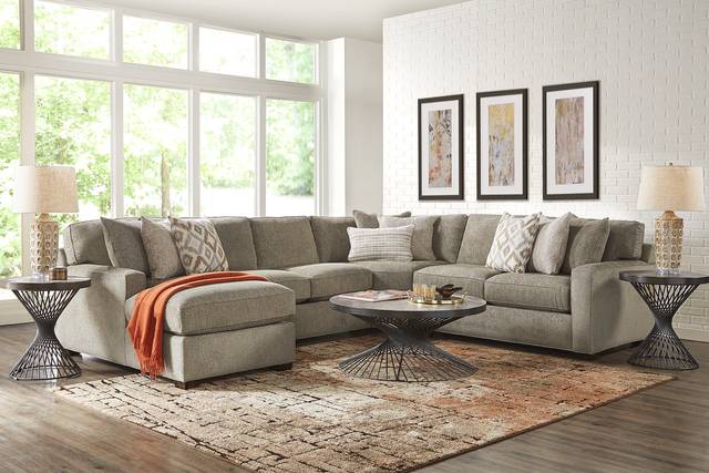 Richmond Hill Cocoa 7 Pc Sectional Living Room - Thumbnail - Image 1