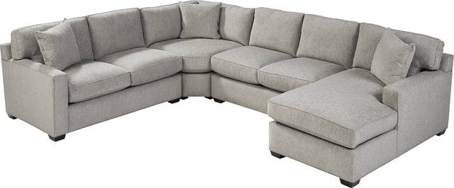 Richmond Hill Dove 4 Pc Gel Foam Sleeper Sectional - Thumbnail - Image 3