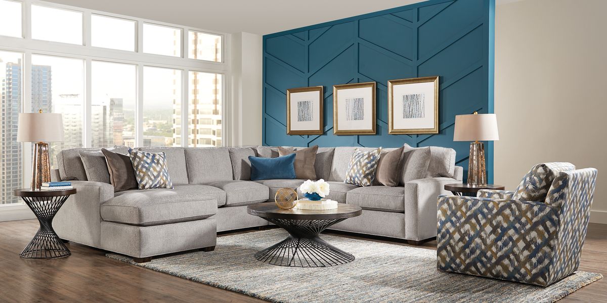 Richmond Hill Dove 4 Pc Sectional Rooms To Go