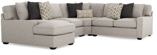 Richmond Hill Dove 4 Pc Sleeper Sectional - Thumbnail - Image 1
