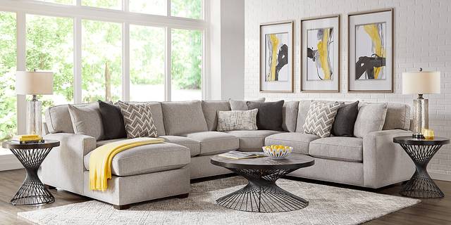 Richmond Hill Dove 4 Pc Sleeper Sectional - Thumbnail - Image 2